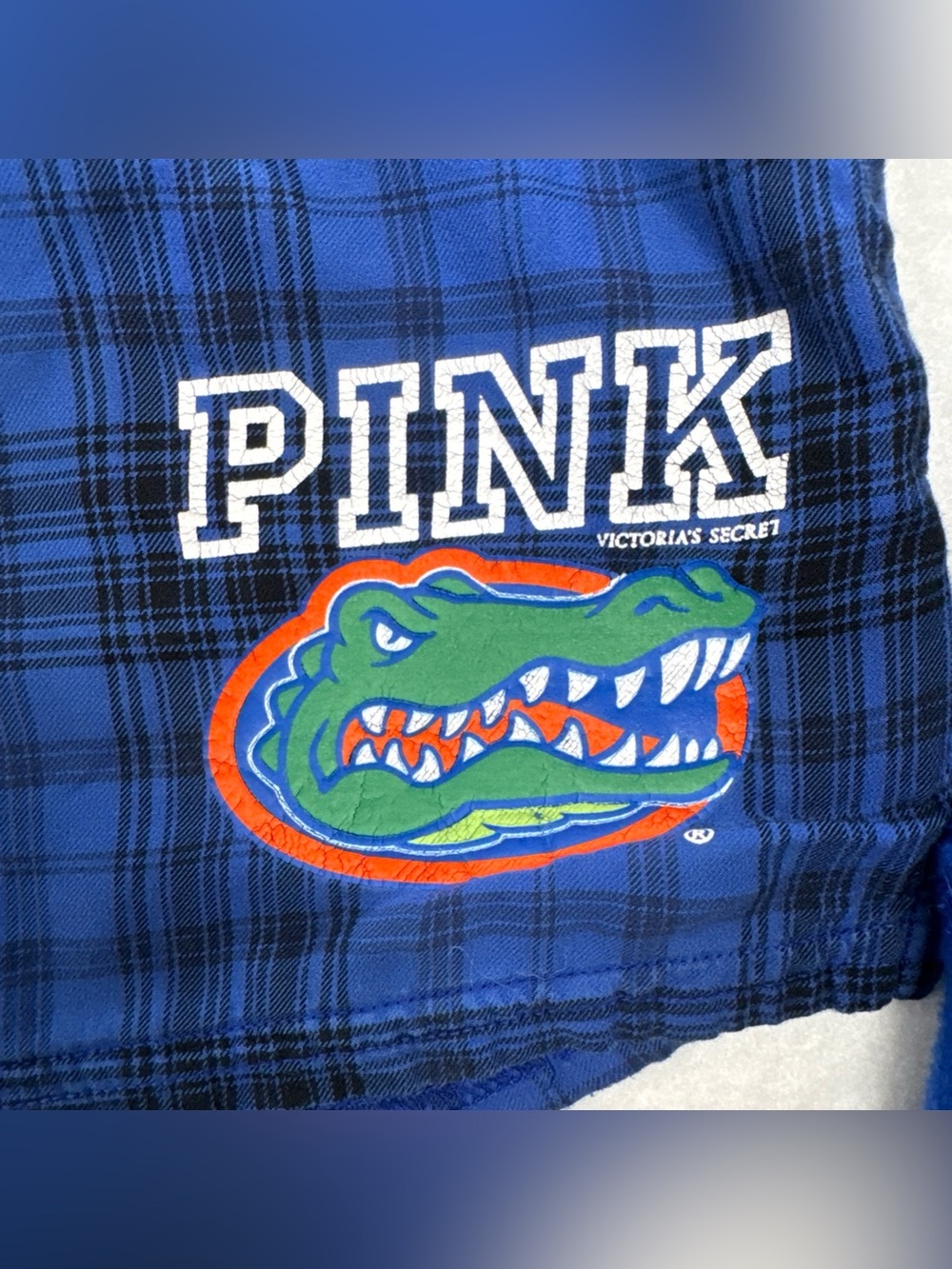 Victoria's Secret PINK X 5th Ocean Collegiate Florida Gator PJ Boxer Raglan Top - Picture 11 of 12